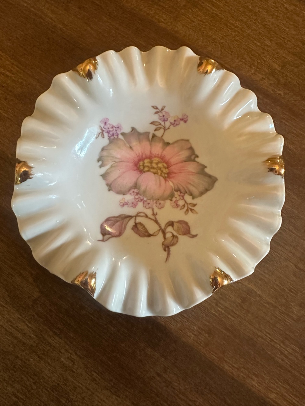 Vintage Mitterteich Bavaria Ruffled Plate